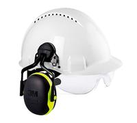 Casque de chantier avec lunette et protection auditive 3M