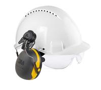 Casque de chantier avec lunette et protection auditive - X2 SNR 30dB