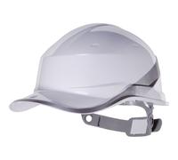 Delta Plus – Casque de chantier Diamond V – forme casquette baseball, réversible, ABS – Blanc