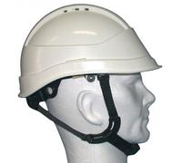 Casque de chantier BTP KARA MONTEUR - jugulaire 4 points boucle flash AUBOUEIX