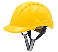 Casque de Chantier EN397 - Mustbau - GM-16 - Jaune - Mixte - 6 Points