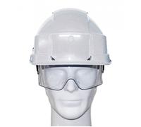 Casque de chantier IRIS 2 avec porte-badge blanc AUBOUEIX 0271PBC