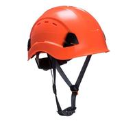 Casque de chantier - PORTWEST - HEIGHT ENDURANCE - Ventilé - Harnais 6 points réglable - Orange haute visibilité 0