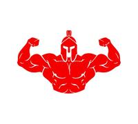 Casque de musculation Sparta Fitnesscenter Gymnastique Stickers muraux Papier peint 72x114,6 cm Peinture murale artistique Extra large Red