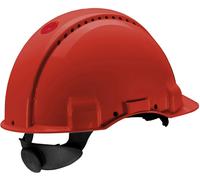 Casque de protection 3M G3000 G30NUR en rouge, ventilé, avec uvicator, cliquet et bande de soudure en plastique x1 morceau