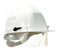 Casque de chantier avec lunette incolore - coiffe standard - réglage standard