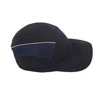 Casque de Protection, Casquette de Baseball Casque de Protection de la Tête Résistant aux Chocs avec Bande Réfléchissante Casque de Protection Léger et Respirant Casque Casquette Baseball Homme