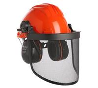 Casque de protection de travail avec visière et oreillettes intégrées Climax 437