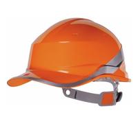 Delta Plus – Casque de chantier Diamond V – forme casquette baseball, réversible, ABS – Blanc