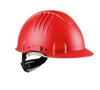 Casque de protection haute température 3M, fermeture à cliquet, non ventilé, diélectrique 1000 V, bande de soudure en cuir, rouge, G3501M-RD x20 morceau