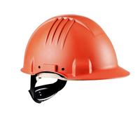 Casque de protection haute température 3M, fermeture à cliquet, non ventilé, diélectrique 1000 V, bandeau de soudage en cuir, orange, G3501M-OR x20 morceau