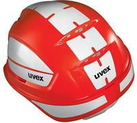 Casque de protection uvex pheos alpine 9773351 rouge avec aérations