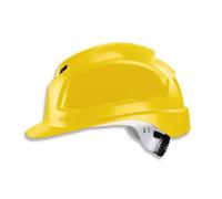 Casque de protection Uvex Pheos IES; 51-61 cm; Jaune; adaptateur de lunettes