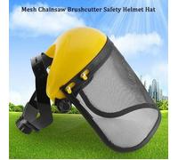 Casque de Protection Visière Sécurité Grillagée de Forestier Chapeau Masque pour Tronçonneuse Jardinage Coupe Débroussailleuse