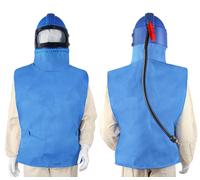 Casque de sablage avec protection pour le cou, idéal pour les travaux de bricolage