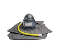 Casque de sablage protecteur ABS, masque anti-poussière, capuche de sablage avec dispositif de réglage de la température yellow