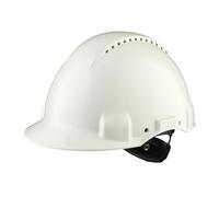 Casque de sécurité 3M, Bandeau en plastique, Blanc, Ventilé, G3000NUV-VI