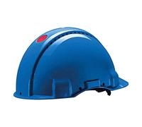 Casque de sécurité 3M™ G3000 bleu, ventilé, avec harnais à crémaillère et basane synthétique