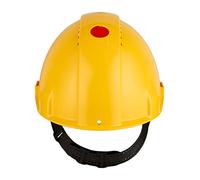 Casque de sécurité 3M™ G3000 jaune, ventilé, avec harnais standard et basane cuir