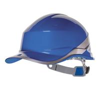 Casque de sécurité à bouton-poussoir haut de gamme Delta Plus Diamond V bleu