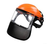 Casque de sécurité forestier avec visière intégrale en maille pour | Casque de sécurité forestier avec visière en maille complète pour brosse et tronçonneuse, tête réglable pour travaux de
