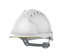 Casque de sécurité ventilé réglable par glissement JSP EVO3 Comfort Plus blanc