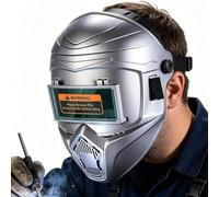 Casque de soudage assombrissant automatique, écran facial, design anti-éblouissement, outil de protection avec équilibre, accessoire de sécurité pour atelier, construction industrielle, accessoires de