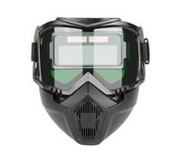 Casque de soudage auto-obscurcissant, bouclier intégral respirant, masque de sécurité réglable à souder, idéal pour l'usine, la fabrication de métaux et la protection robuste 18 cm