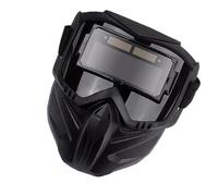 Casque de soudage auto-obscurcissant - Masque ignifuge amovible, masque facial respirant, couvre-chef à isolation thermique pour protection des yeux
