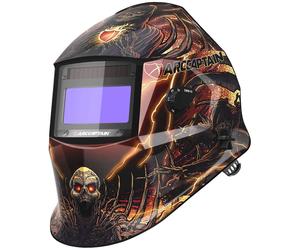 Casque de soudage automatique - Masque de soudage à teinte variable - Vision « True Color » - 4 capteurs d'arc - Temps de commutation de 1/25 000 s - Batterie solaire et au lithium - Pour MIG, MAG, TI
