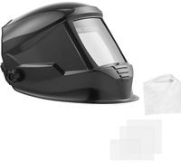 Casque de soudage automatique SucceBuy, 100 x 95 mm True Color, masque de soudage solaire 1/1/1/1, 4 capteurs d'arc électrique, DIN 4/5–9/9–13, adapté au soudage TIG, MIG, ARC, au meulage et au découp