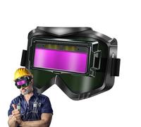 Casque De Soudage - Équipement De Protection À Obscurcissement Automatique PC | Lentille De Soudage Montée Sur La Tête | Écran Facial De Sécurité Réglable | Équipement De Protection Des Yeux Et Du Vis