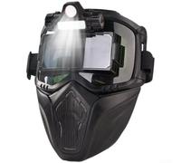 Casque de soudeur auto-obscurcissant avec grand écran de visualisation, temps de réponse de 0,01 ms, pare-soleil réglable pour soudage MIG TIG, avec bandeau confortable (B)