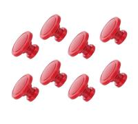 Casque de Travail Rouge Clip Suspendre 8 Pièces en Plastique | Large Surface, Dents Antidérapantes, Réglage D’une Main, pour Équipes en Tunnel et Monteurs D’échafaudage