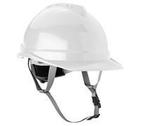 Casque industriel avec jugulaire, blanc