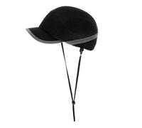 Casque Industriel Léger en PE Noir, Style Casquette, Protection | Atelier et Usine, Haute Résistance aux Chocs, Respirant, Look Professionnel, pour Femmes et Hommes