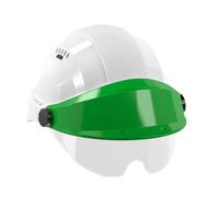CASQUE 'ORIZON' BLANC VISIERE VERTE AVEC LUNETTE TALIAPLAST - 563713