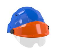 CASQUE 'ORIZON' BLEU VISIERE ORANGE AVEC LUNETTE TALIAPLAST - 563745