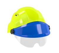 CASQUE 'ORIZON' FLUO JAUNE VISIERE BLEUE AVEC LUNETTE TALIAPLAST - 563774 - TALIAPLAST - 563774