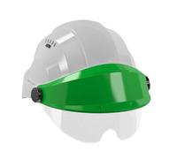 CASQUE 'ORIZON' GRIS VISIERE VERTE AVEC LUNETTE TALIAPLAST - 563783