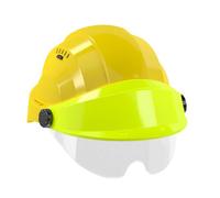 CASQUE 'ORIZON' JAUNE VISIERE FLUO JAUNE AVEC LUNETTE TALIAPLAST - 563727