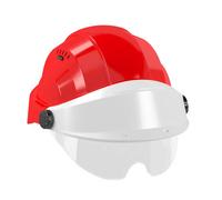 CASQUE 'ORIZON' ROUGE VISIERE BLANCHE AVEC LUNETTE TALIAPLAST - 563761
