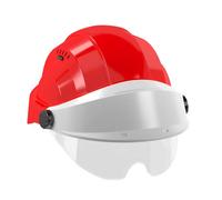 CASQUE 'ORIZON' ROUGE VISIERE GRISE AVEC LUNETTE TALIAPLAST - 563768