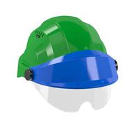 CASQUE 'ORIZON' VERT VISIERE BLEUE AVEC LUNETTE TALIAPLAST - 563734