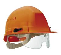 Casque TALIAPLAST polyéthylène à molette avec lunette intégrée Visiocéanic Orange-564825
