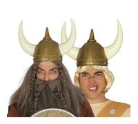 Casque Viking avec cornes - FIESTAS GUIRCA - Marron - Adulte - Intérieur