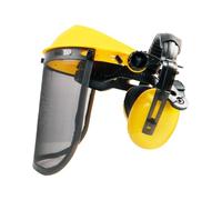 Casque Visière de protection grillagée avec casque anti-bruit - norme CE EN1731 - EN352