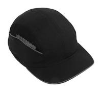 Casquette Anti Heurt Chapeau de Sécurité Respirante Noir en 812 | EVA Nylon Plastique, Coque Intérieure avec Visière Allongée, pour Chantier et Entrepôt, Style Discret