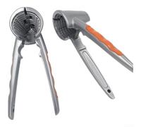 Casse-noisette en alliage de zinc avec entonnoir pour noix et pécan - Ergonomique, antidérapant, robuste, ustensile de cuisine vert orange (orange)