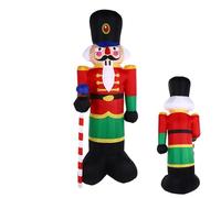 Casse-noisette géant gonflable | Écran d'éclairage LED pour décoration à gonfler - Décoration de Noël gonflable pour l'extérieur, pour la famille, les amis, les fêtes, les vacances, la pelouse, la
